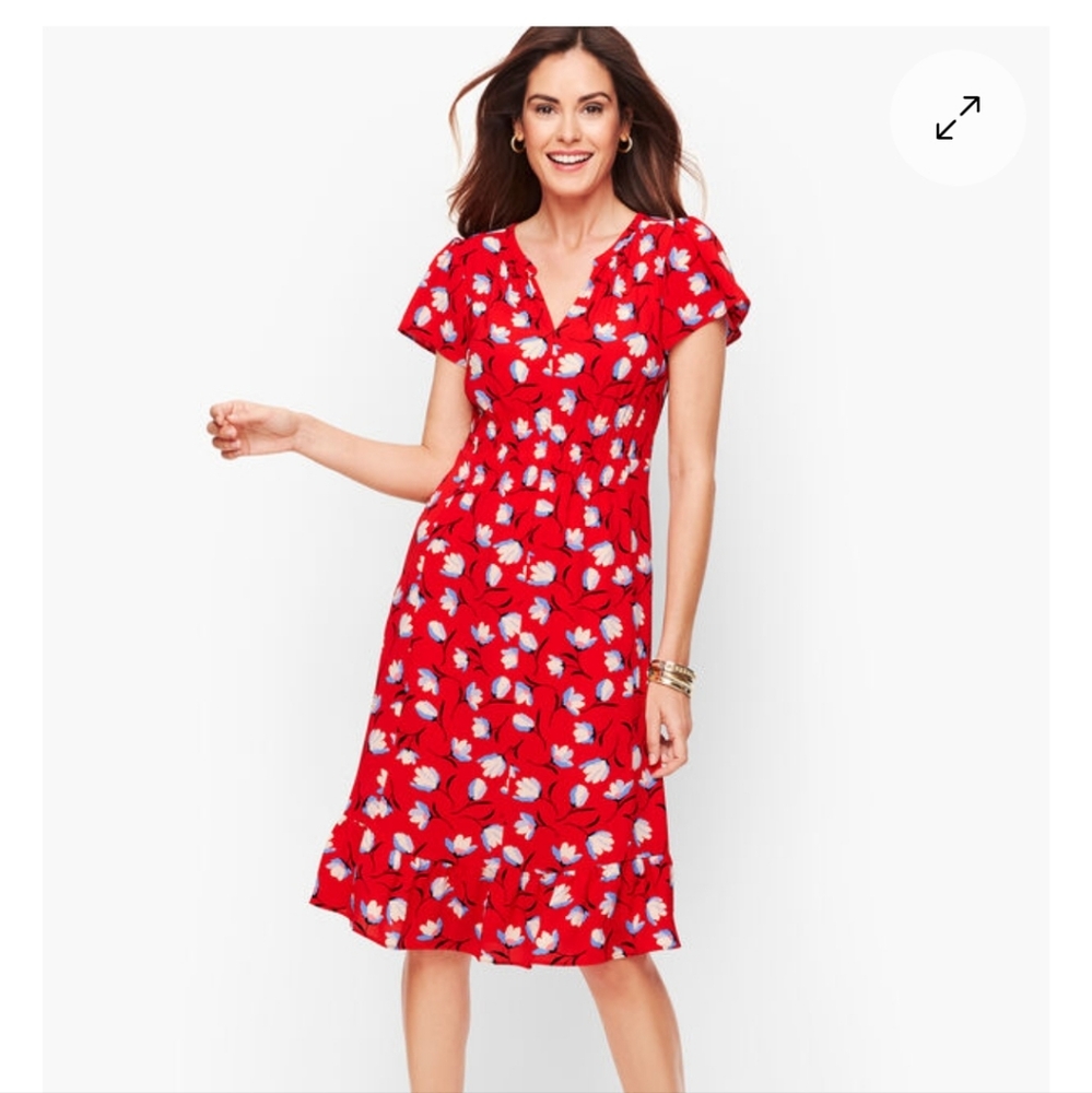 Talbots floral printed dress